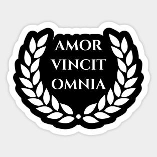 Amor Vincit Omnia - Love Conquers All Sticker